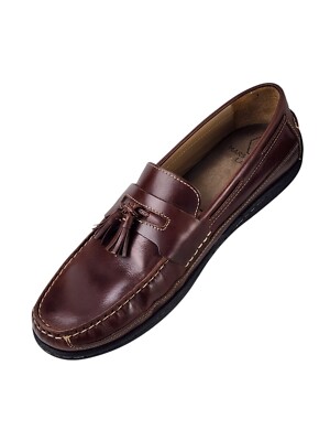 Johnson & Murphy Classic Brown Tassel Loafers Men’s Size 12W Men main image 4