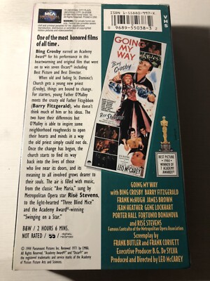 Going My Way (1944) VHS 1994 MCA Release NEW Bing Crosby