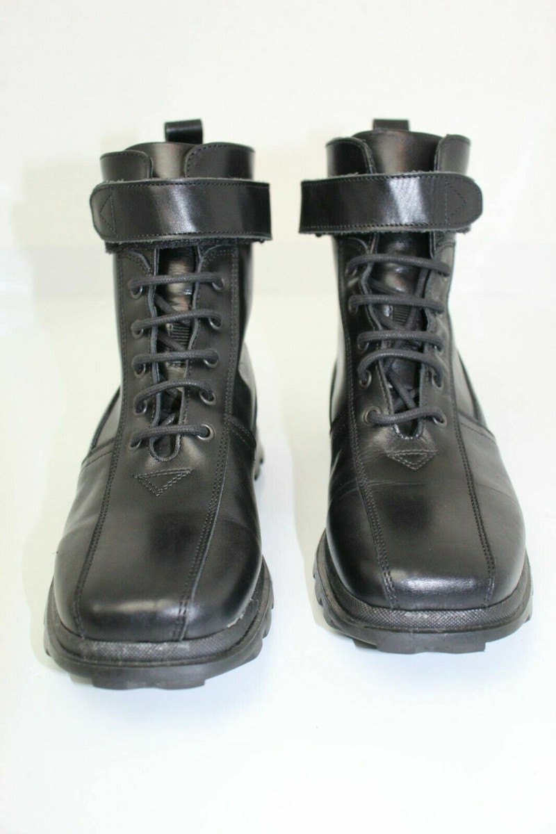 Bottines Sorrentino En Cuir Noir Rigide - Taille 38 (IT) - Occasion Très Bon état - Fabriqué En Italie