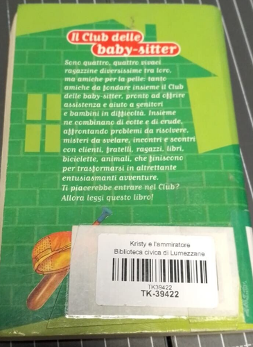 kristy e l'ammiratore misterioso - il club delle baby sitter - ann m. martin - Foto 2 di 2