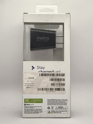 Metro by T-Mobile Dual Port Wall Charger with Data & Sync Cable / 15W