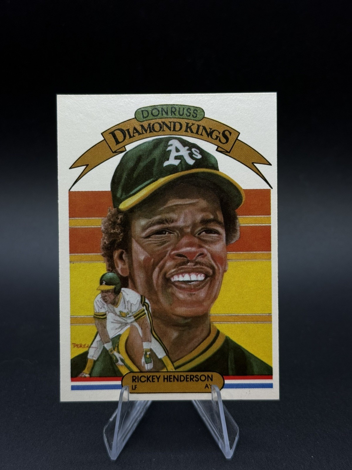 1983 Donruss Diamond Kings Rickey Henderson #11 Oakland Athletics  (A)
