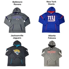 NFL Men's Kangaroo Pocket Drawstring Hooded Sweatshirt