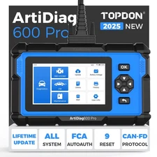 2025 TOPDON ARTIDIAG AD600s+ PRO All System Diagnostic Tool OBD2 Scanner AD600S