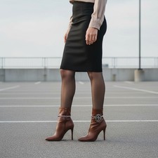 Women 2PCS Silver Metal Boot Chain Shoe Anklets Bling Fleur De Lis Charm Fashion