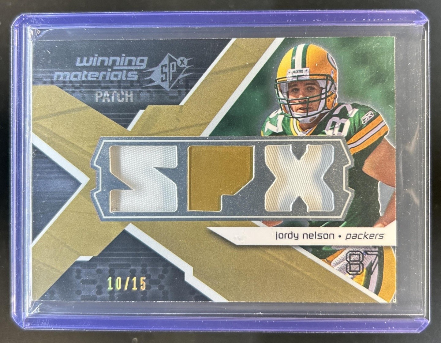 Jordy Nelson SPx Winning Materials #WMJN NFC Dual Patch