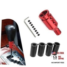 M12x1.25 Shift Knob Adapter, Aluminum Car Shifter Knob Adapter for 1 PC Red