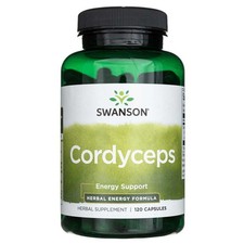 Swanson Cordyceps 600 mg 120 Kapseln Energie Immunit&auml;t Ausdauer vegan