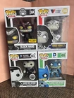 Lot of 4 Funko Pop Vinyl Blackest Night Superman Batman Wonder Woman Black Hand