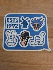 DUTCH Bros STICKER Buck FOR Kids PIXELATED Set COFFEE Sheet REBEL Peace MAFIA