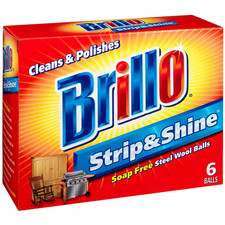 Strip and Shine Steel Wool Ball (6-Count Case of 24)