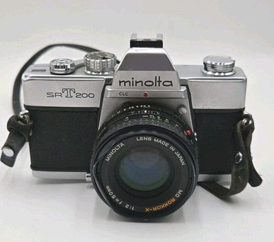 Minolta SRT-201 35mm Film Camera WORKS