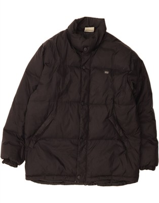ASICS Mens Padded Jacket UK 44 2XL Black Nylon AW10