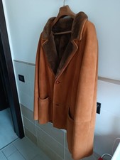 montone vintage shearling uomo marrone originale italia taglia 52