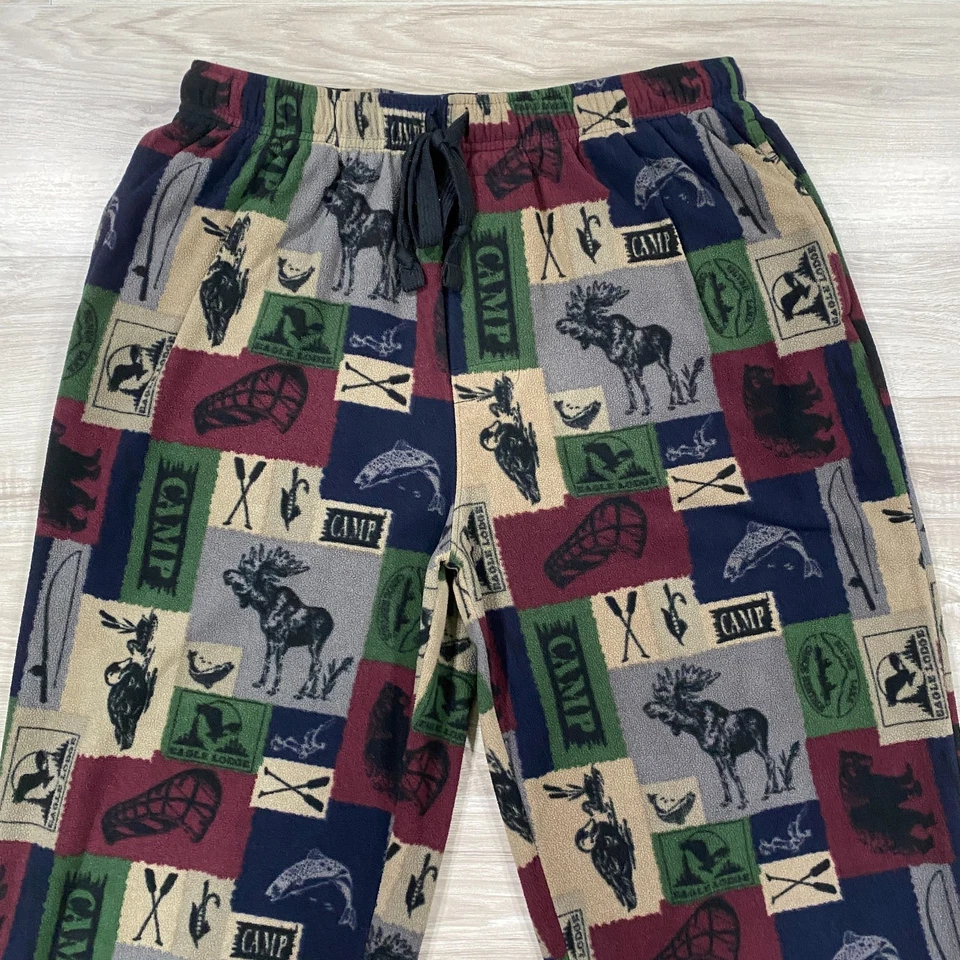 Croft & Barrow 睡衣裤男式大号格子法兰绒羊毛自然户外狩猎 — 第 2/4 张图片