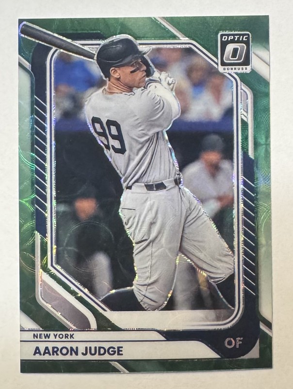  2026 Donruss Optic Green Prizm Scope Aaron Judge /65 SP New York Yankees 