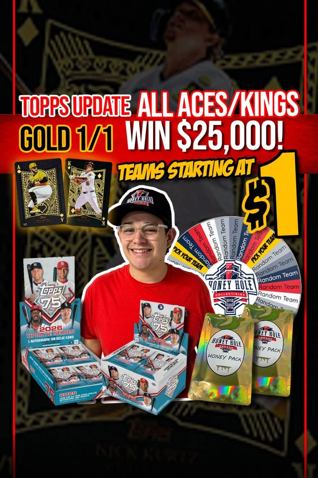 BASEBALL Breaks, 26 Topps Update Series + MORE & Honey Packs Starting at $1