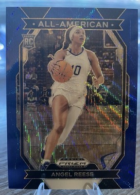 2024-25 Panini Prizm Draft Picks - All-American Angel Reese #6 Blue Wave /249
