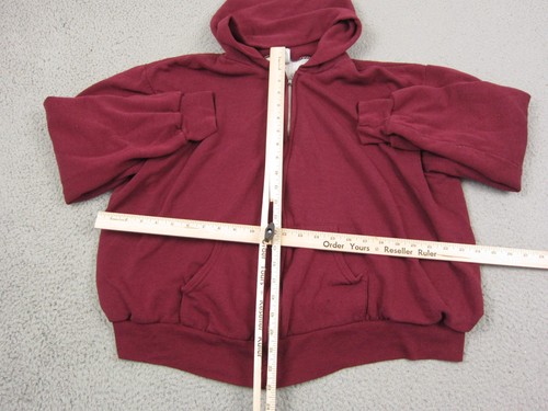 Sudadera con Capucha de Colección Gearing Up Para Hombre Extra Grande Roja Cremallera Completa Hecha en EE. UU. Térmica Años 90 - Imagen 12 de 19