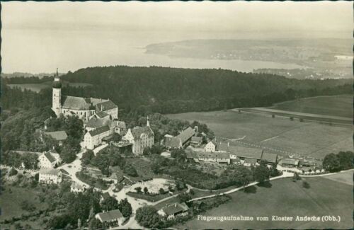 Ansichtskarte Flugzeugaufnahme vom Kloster Andechs Obb.  (Nr.731)
