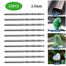 10PCS Diamond Tipped Drill Bit Set Twist Drill Bits For Glass Tile 2.5mm Stone
