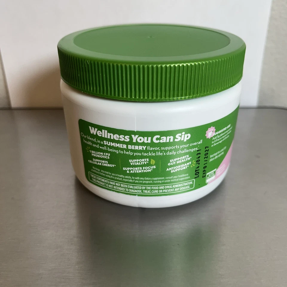 Increíble polvo superalimento verde dulce hierba, bayas de verano 25 porciones Foto 3 de 4