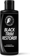 Black Trim Restorer - Lasts 6 Months, Dye Infused Waterproof Plastic Restorer f