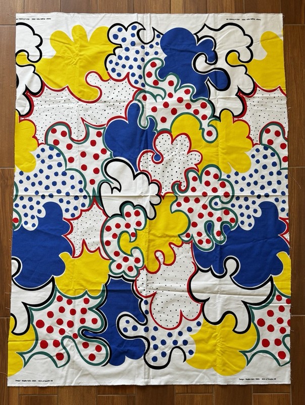 20O5 IKEA Birgitta Hahn Pop Art Lichtenstein Memphis Fabric Upholstery Textile