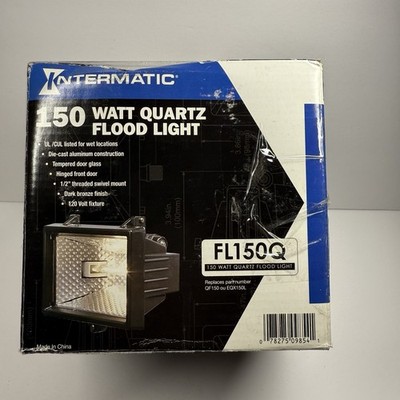 Intermatic FL150Q Quartz Security Flood Light 150 Watt 120V Dark Bronze Finish