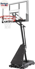 Basketball Hoop 44 48 Inch Backboard Portable Basketball Goals Outdoor,5.3-10Ft