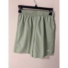 Nike Kids Dri-Fit Training Shorts Youth Athletic Gym Shorts, Green Size Large