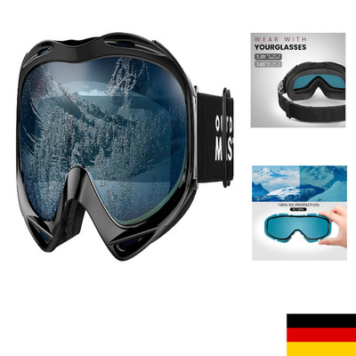 OutdoorMaster OTG Skibrille Anti-Nebel UV400 Schutz 100 UV