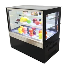 1 PC Commercial 220V Refrigerated Cake Countertop  Display Cabinet LED lighting