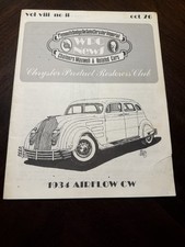 Wpc News Oct 1976 Plymouth Dodge Desoto Chrysler Imperial - 1934 Airflow Cw Wpc News Oct 1976 Plymouth Dodge Desoto Chrysler Imperial - 1934 Airflow Cw
