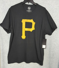 New with Tag Pittsburgh Pirates Men XL Black Short Sleeve T Shirt 47