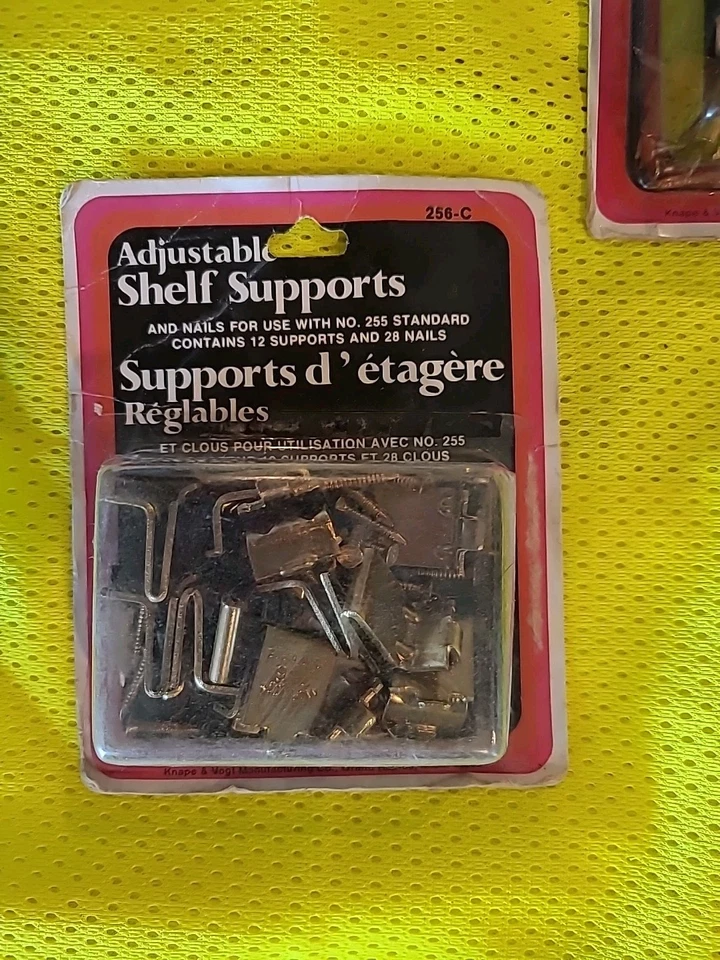 🚨 Clips de soporte de estante de acero ajustables Knape & Vogt 256-C (36) 3 paquetes Foto 4 de 4