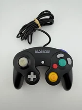 OEM Nintendo Gamecube Controller Jet Black DOL-003 Original USA Works