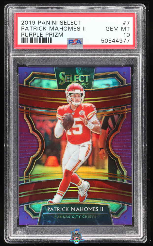 2019 Patrick Mahomes PSA 10 Select Purple Prizm #7 1/75