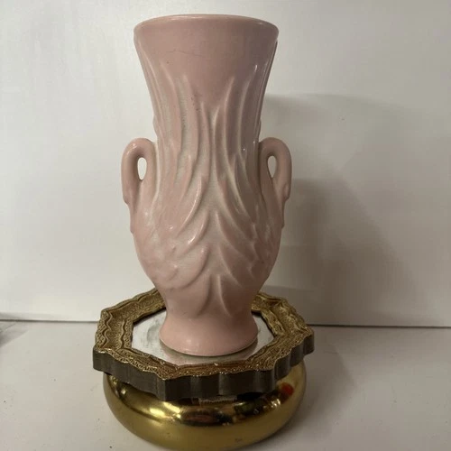 Royal Haeger Double Swan Vase 9”