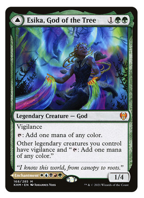 MTG - 1 x Esika, God of the Tree / The Prismatic Bridge - Kaldheim (KHM) - M/NM