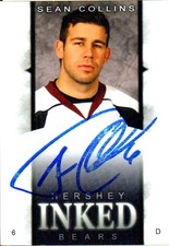 SEAN COLLINS - NHL Hockey Player - Washington Capitals - Small Autograph Photo
