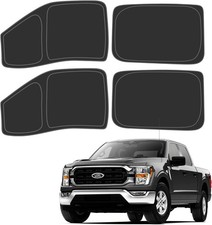 Side Window Sun Shade 4-Pack Fit 2021-2025 Ford F150 Crew Cab UV Block Heat