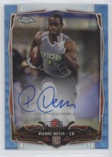 2014 Topps Chrome Blue Wave Refractor Rookie Auto /20 Pierre Desir #189 Auto RC