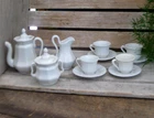 Antique White Ironstone China Tea Set for a Doll