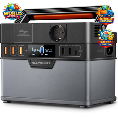 Powerstation 288Wh Tragbar 300W Mobile Stromversorgung Generator Camping Reise