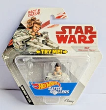 New, Unopened Star Wars Battle Rollers Rey Millennium Falcon