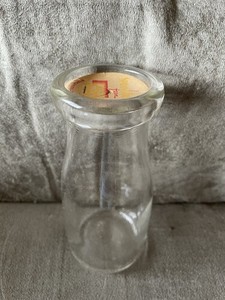 Vintage Glass Milk Bottle