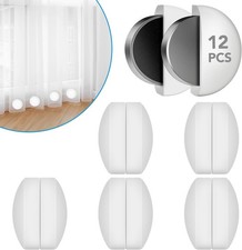 12 Pcs Shower Curtain Weights, Silicone Wrapped Heavy Duty Shower Curtain Magnet