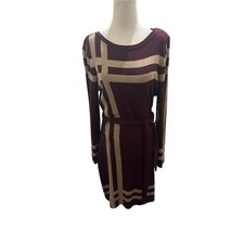 Love Scarlett Sweater Belted Shirtdress - Medium 