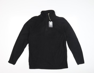Roly Henley Sweatshirt Herren schwarz Gr. S